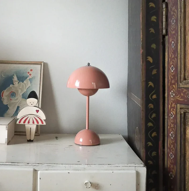 Sophisticated contemporary LED lamp, touch dimmer for creating ambient home lighting.