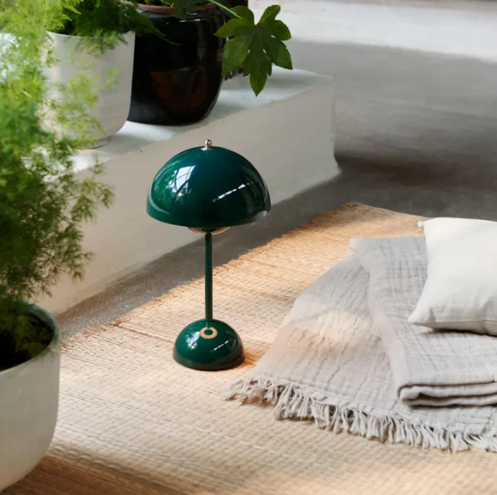 Black sleek LED desk lamp with touch dimming, modern lighting for bedroom or study.