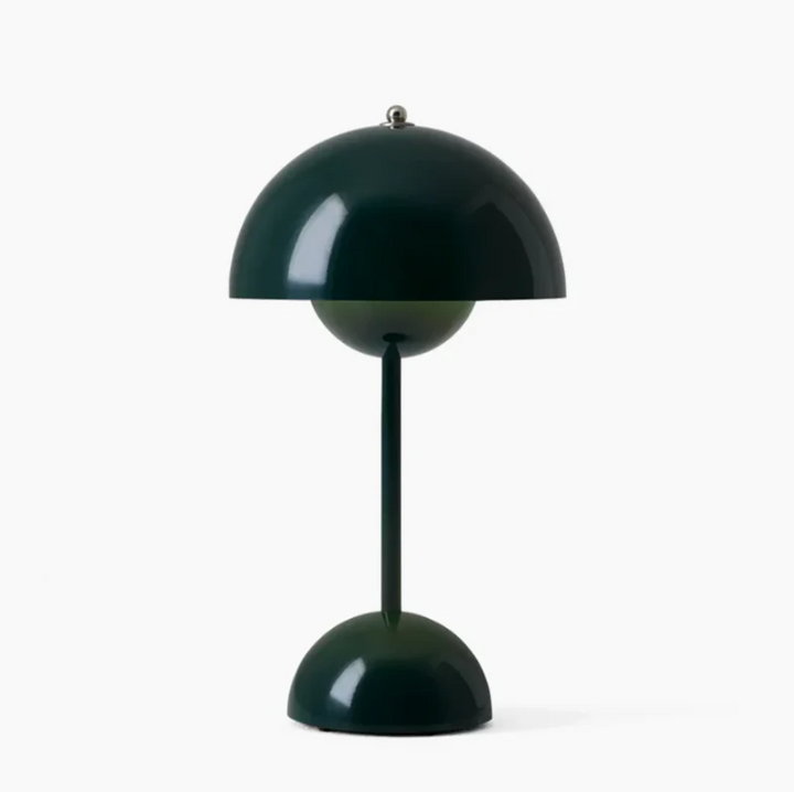 Compact modern LED table lamp for reading & ambient light, touch dimmable feature.