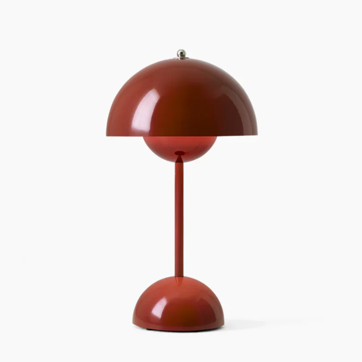 Sleek LED touch control lamp, modern design for office desks & bedroom nightstands.
