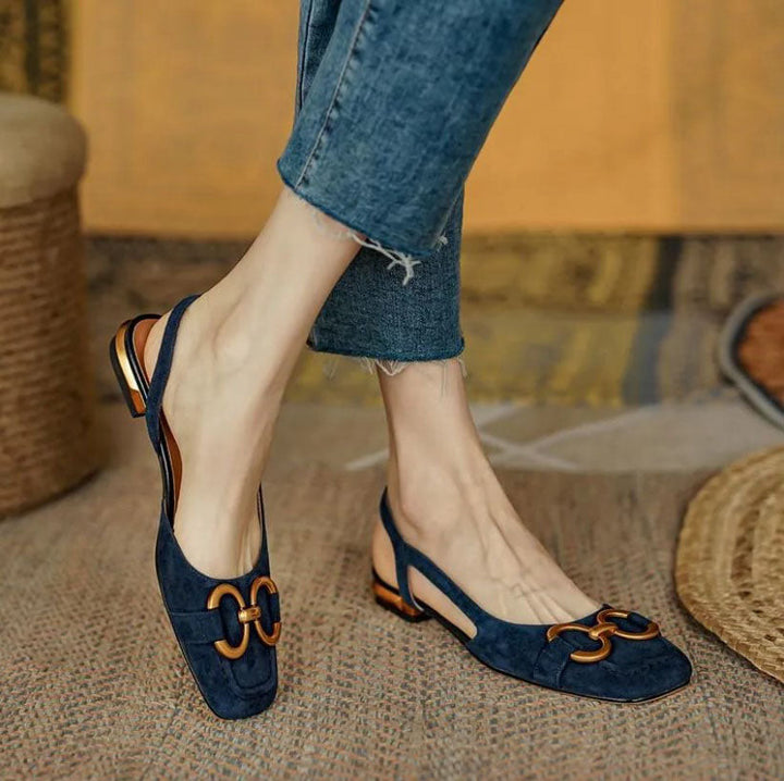 Women's orthopedic buckle sandals, offering all-day comfort & supportive fit for summer walking.
