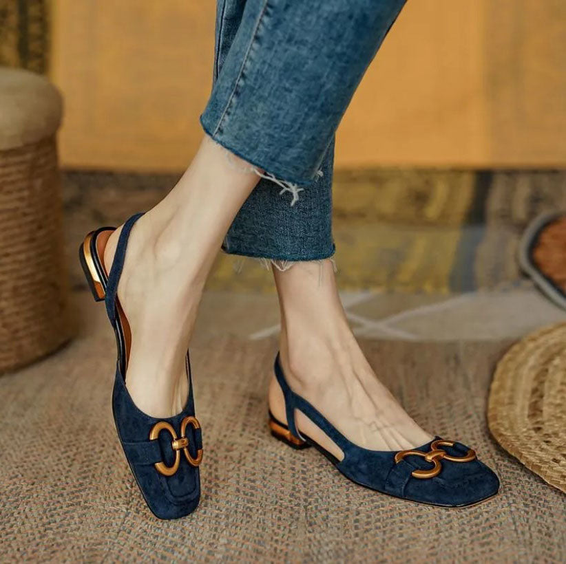 Women's comfortable orthopedic buckle sandals with arch support for all-day wear.