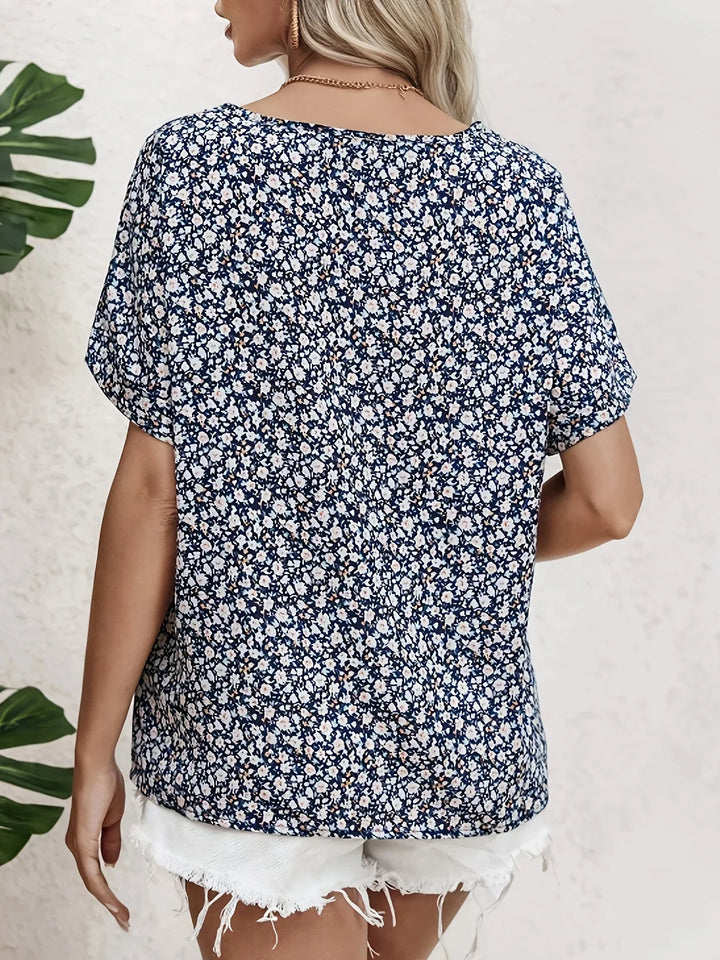 Chic Floral Print Blouse