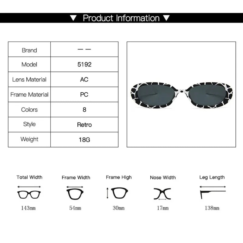 Women's Vintage Oval Sunglasses