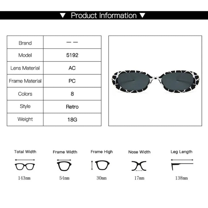 Women's Vintage Oval Sunglasses