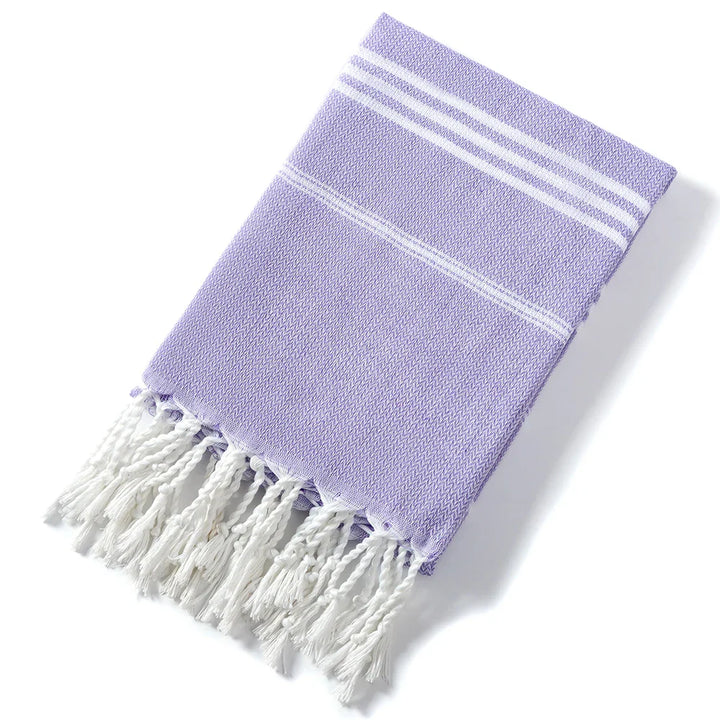 Striped Tassel Bath Towel