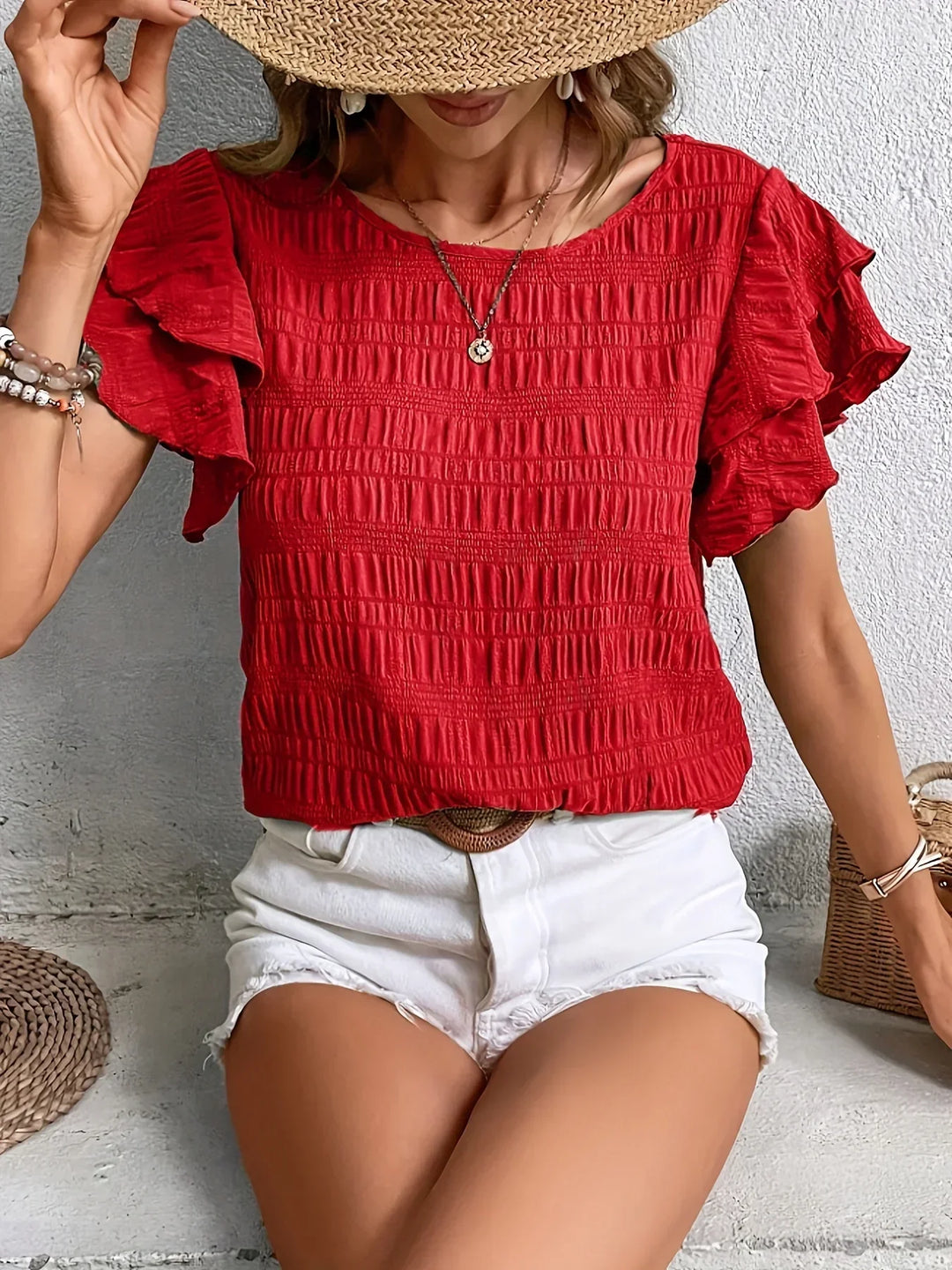 Light & Breezy Blouse with Ruffles