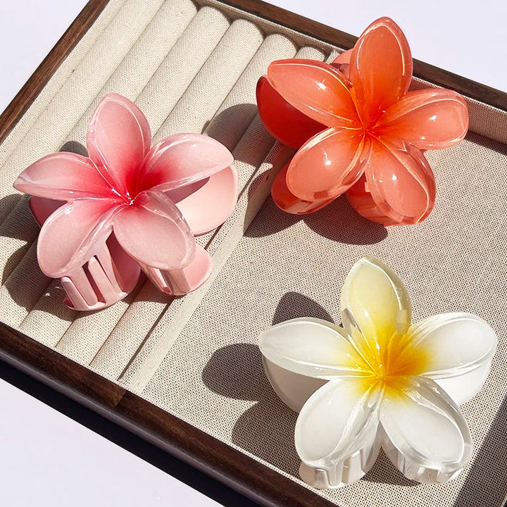 Hawaiian Floral Hair Claw Clip