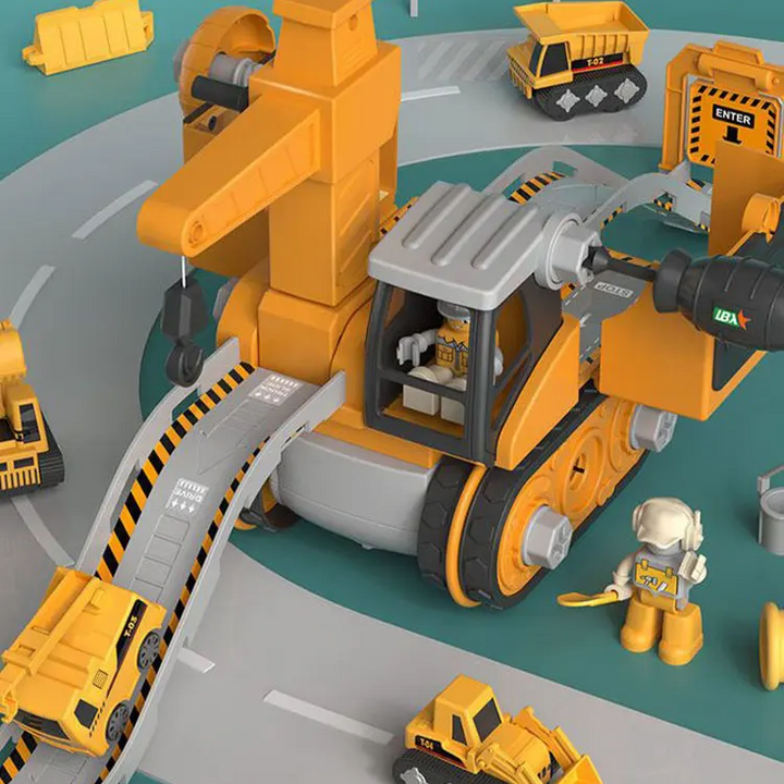 Plastic building blocks play set for kids. A BuildMaster STEM toy designed for interactive learning and creative construction.