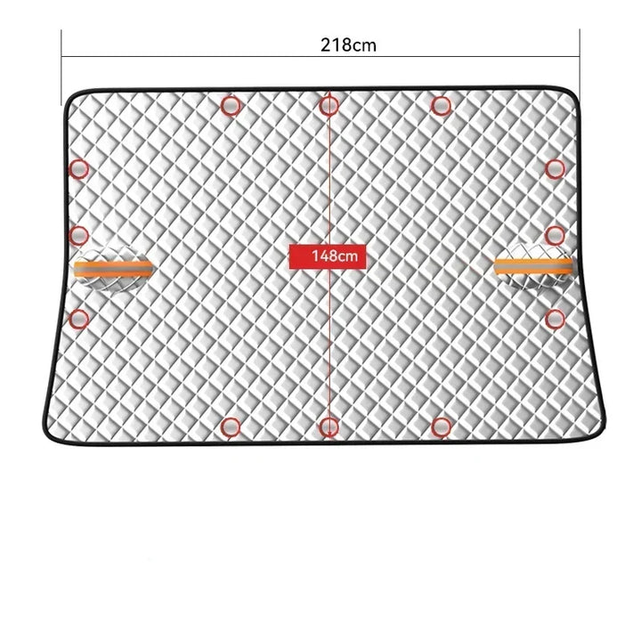 Snow shield & UV protector: Magnetic car windshield cover offers all-season frost guard and vehicle exterior defense.