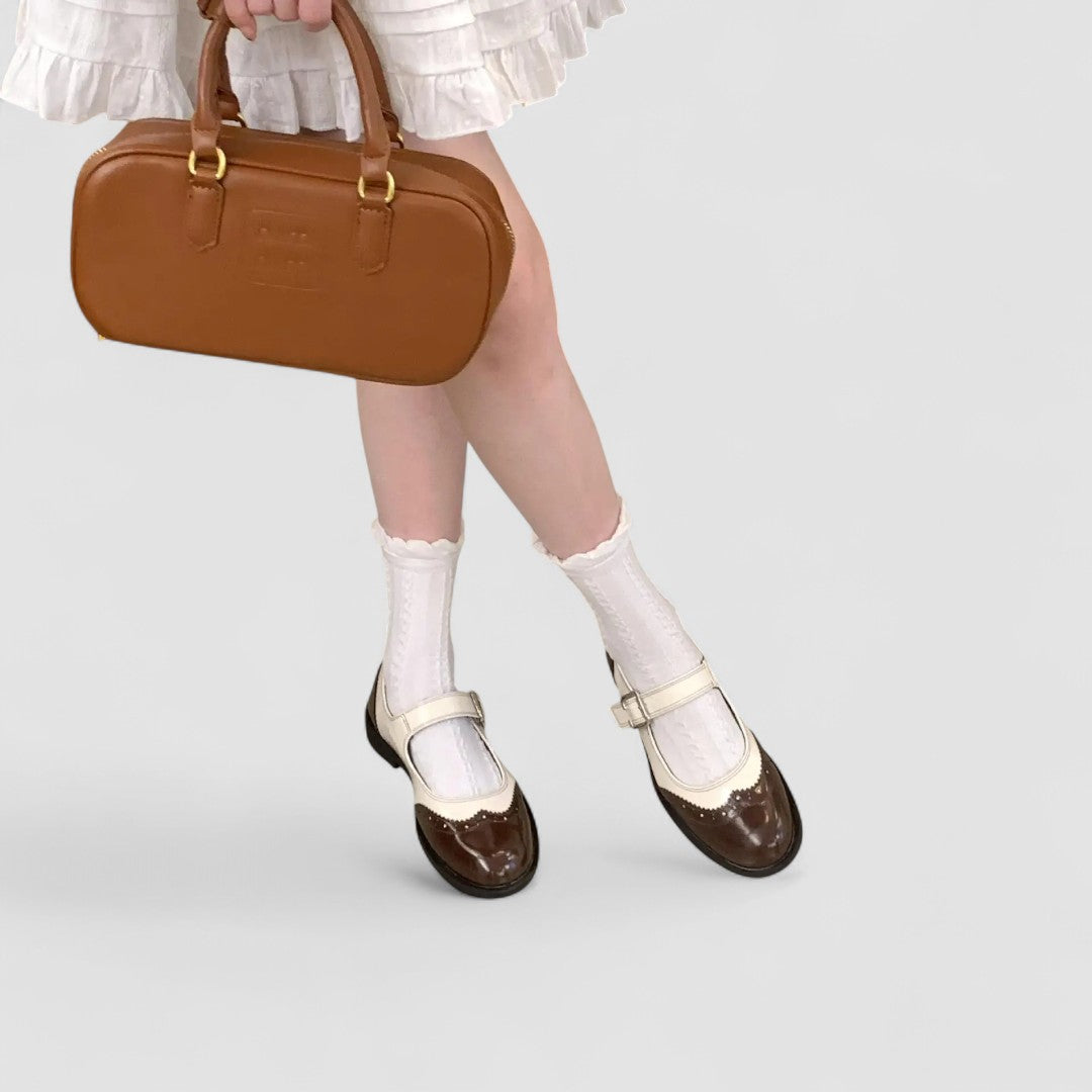 Elegant Mary Jane Shoes in Black, Brown