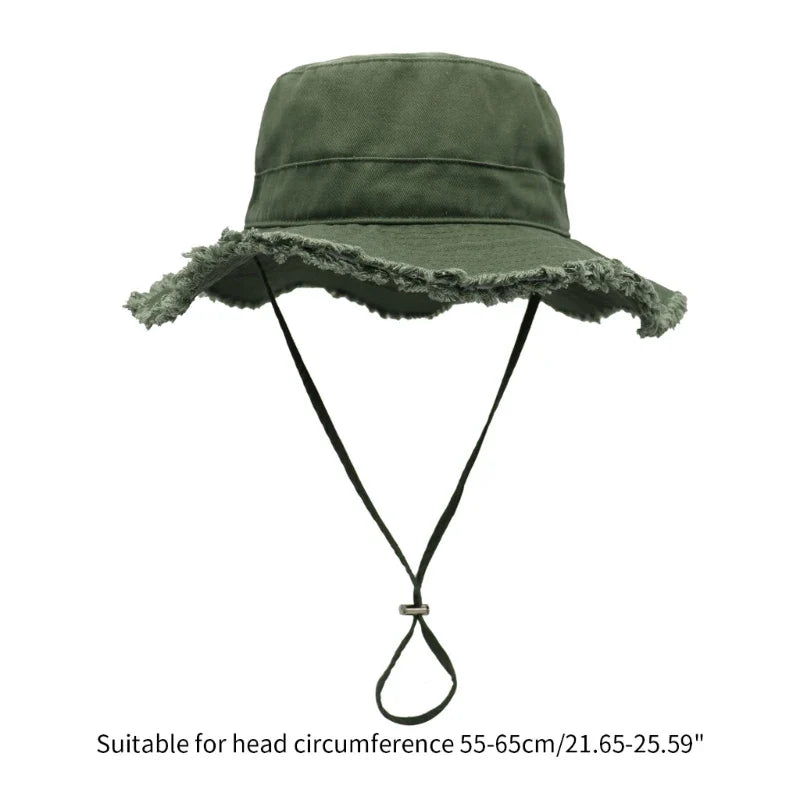 Women's Wide Brim Bucket Hat