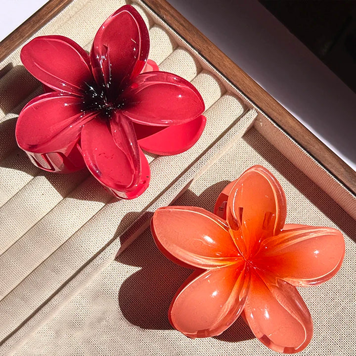 Hawaiian Floral Hair Claw Clip