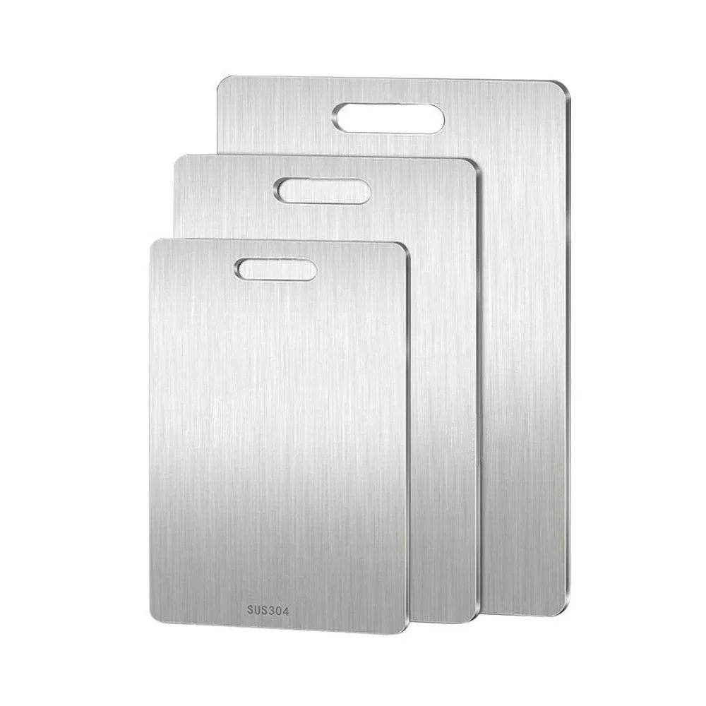 Close-up of hygienic double-sided cutting board, perfect for kneading dough or slicing vegetables safely.