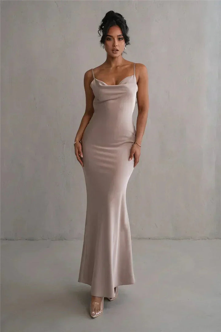 Beautiful floral patchwork maxi dress for women, ideal for elegant occasions & parties.