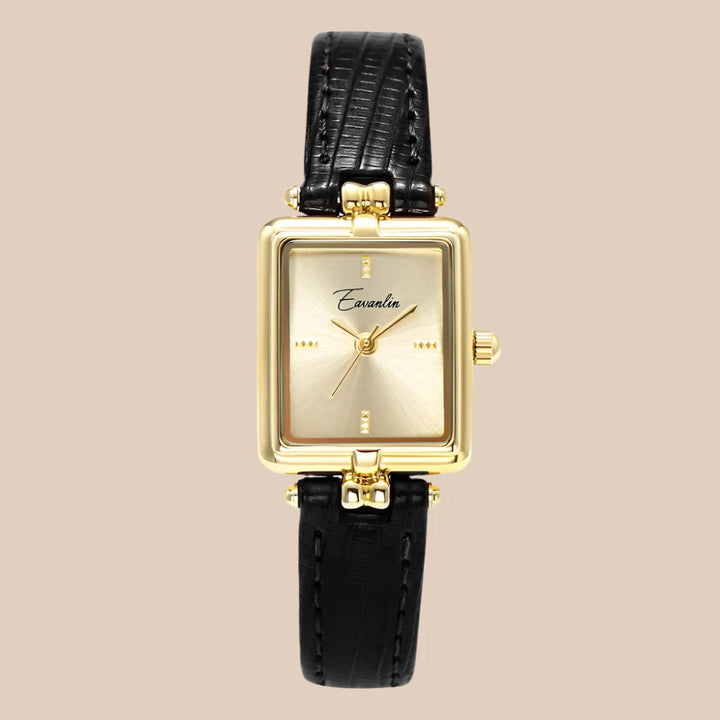 Glamorous women's gold-tone quartz watch with a sleek design, a sophisticated accessory.
