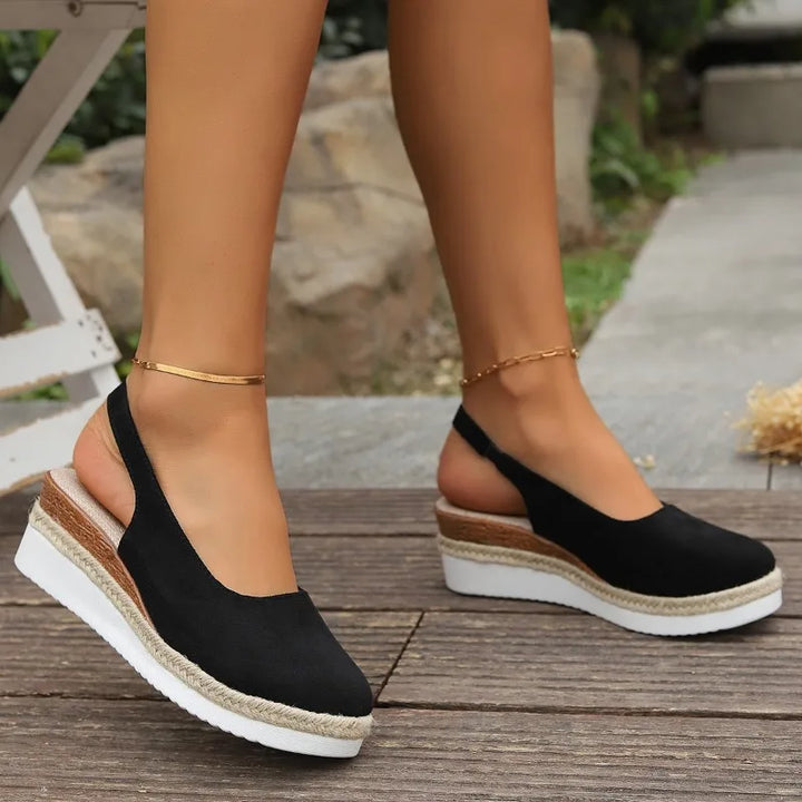 Lightweight women's walking shoes with a breathable mesh upper and slip-resistant sole for active comfort.