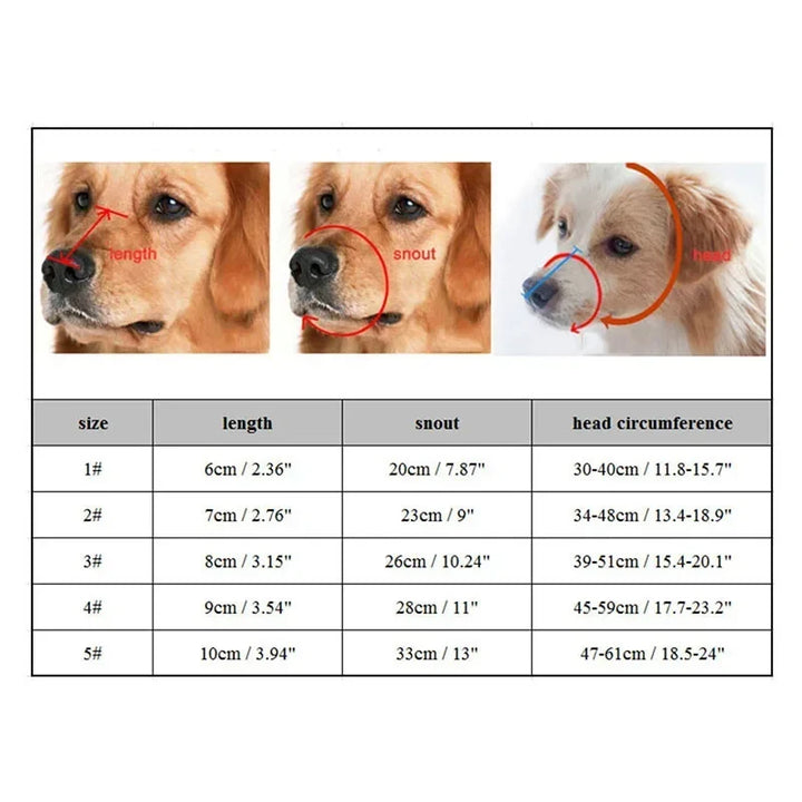 Durable silicone dog muzzle for vet visits & grooming, ensuring dog safety & preventing bites. Anti-bark solution.