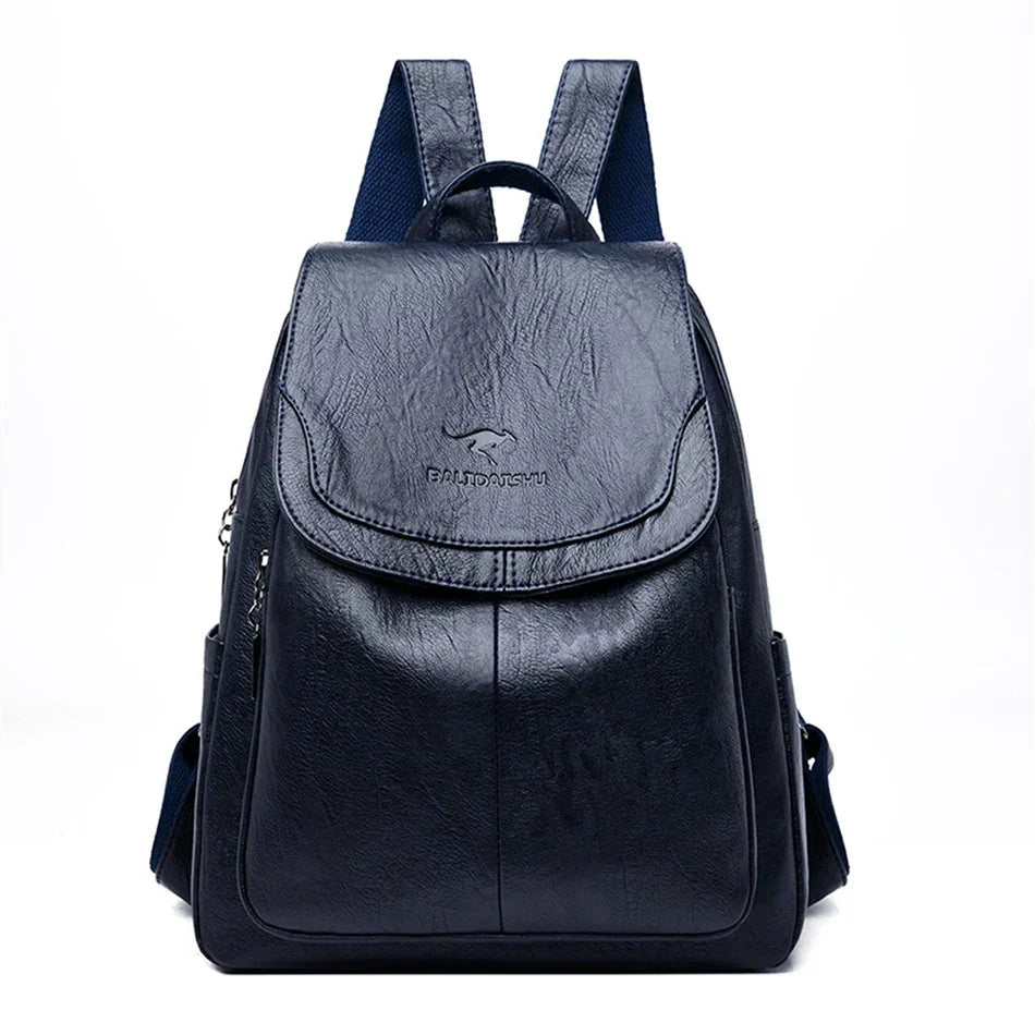 Organized unisex travel backpack, black fabric, ideal for daily commutes and weekend trips.