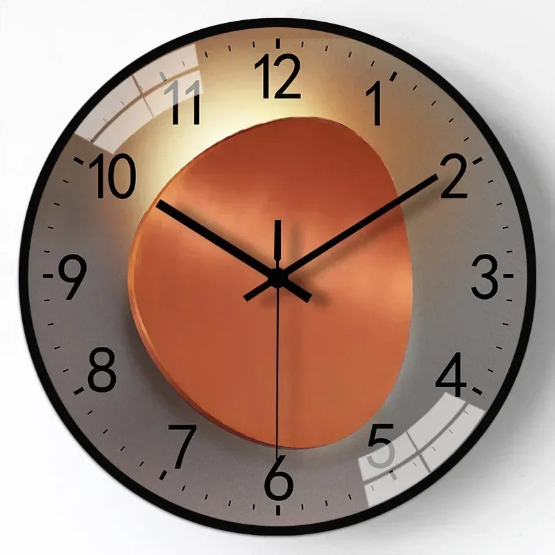 Minimalist rustic wall clock, a quiet and elegant addition to contemporary home decor.