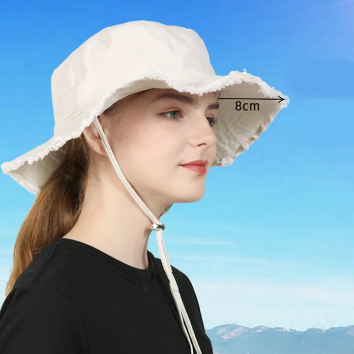 Women's Wide Brim Bucket Hat
