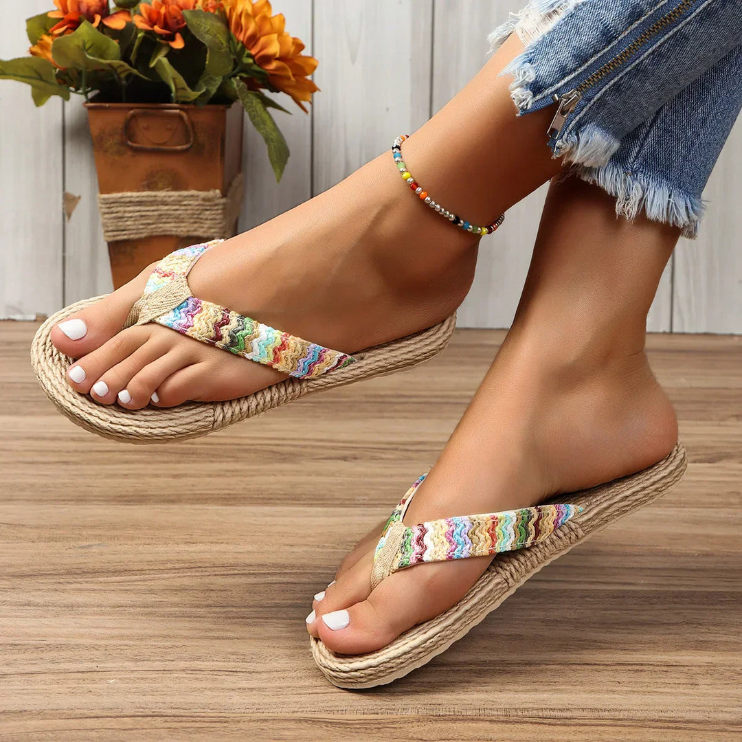 Women's Braided Flip Flops