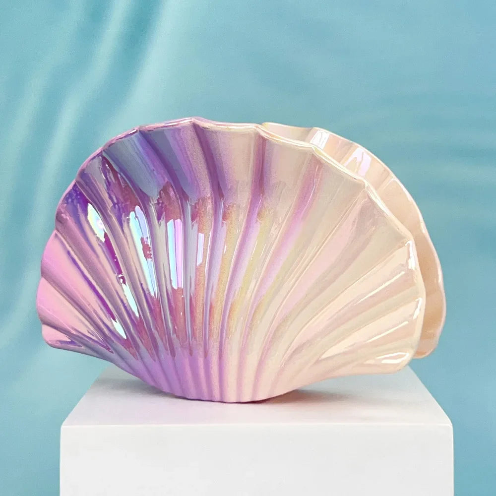 Gradient Shell Hair Claw Clip - Women's Beach Accessory