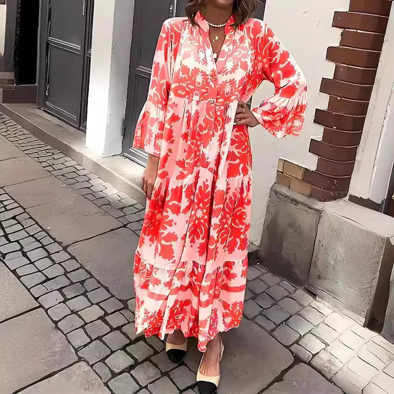 Avielle Boho Maxi Dress | Printed Fashion