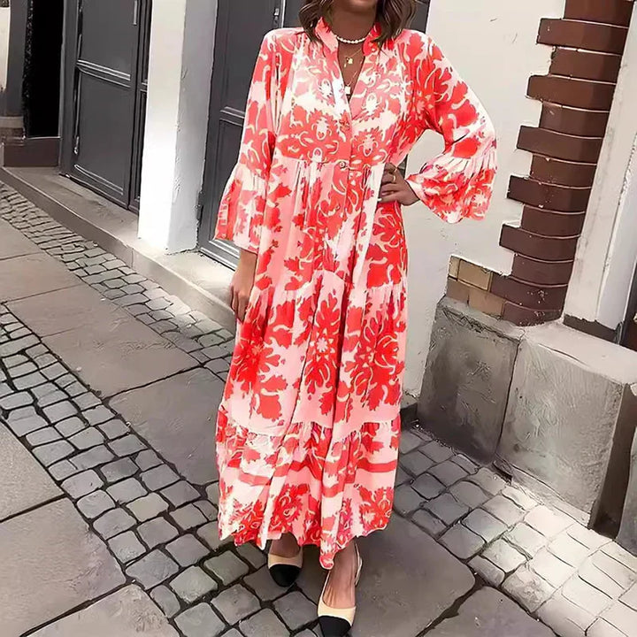 Avielle Boho Maxi Dress | Printed Fashion