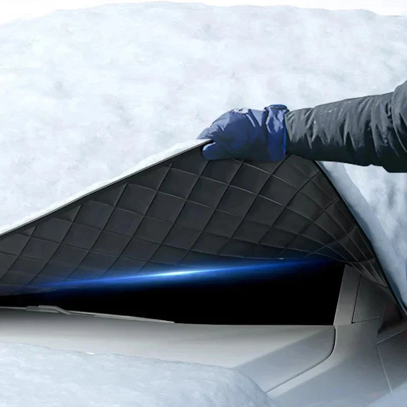 Magnetic car windshield cover. Say goodbye to ice scraping with all-season snow, frost, & UV protection.