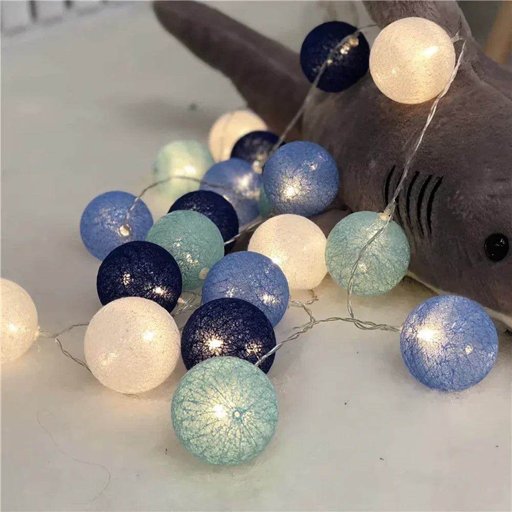 Battery-operated cotton ball lights, portable mood lighting for any indoor space.