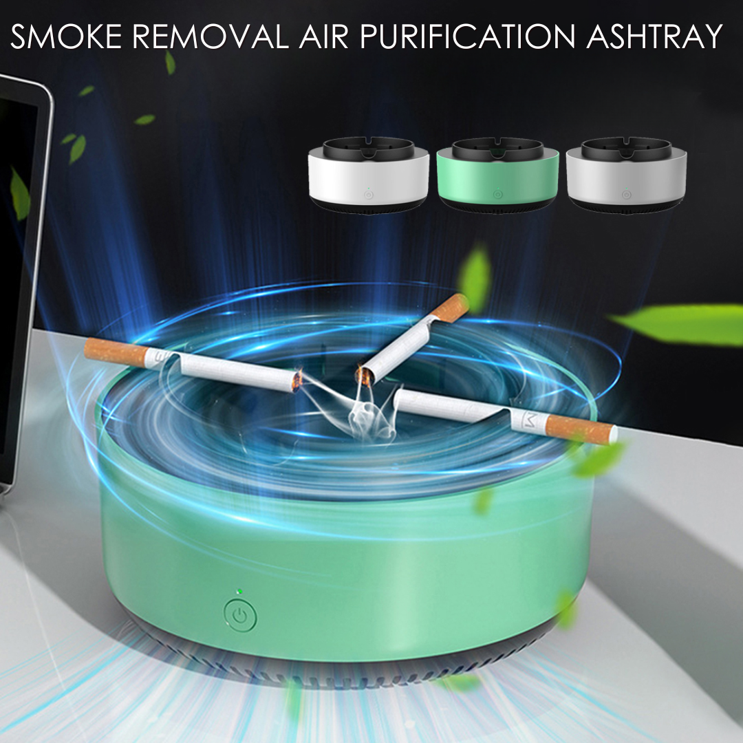 Stylish Home Air Purifier Ashtray, modern design for clean air & odor elimination. Perfect home decor.