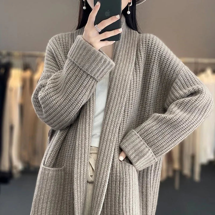Versatile women's everyday cardigan. Soft knit, open front design perfect for comfortable, stylish layering.