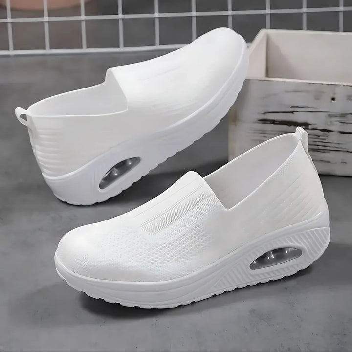 Casual women's slip-on orthopedic sneakers, lightweight for everyday wear and easy on-off.