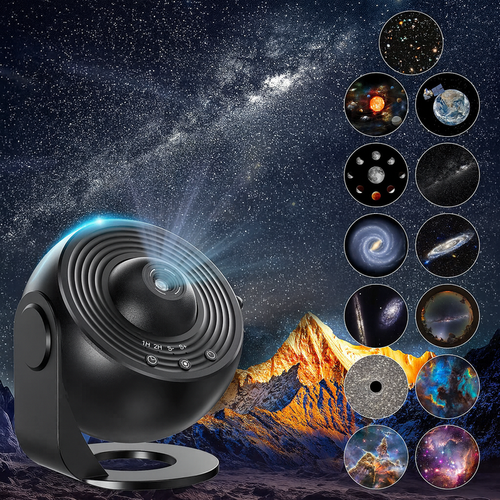Nvroome Lights galaxy projector, projecting stars, moon, and nebula for relaxing night light.