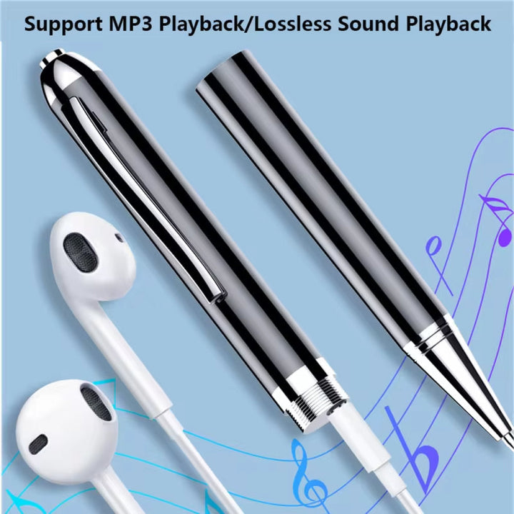 USB voice recorder pen, voice activated, perfect for interviews and lectures.