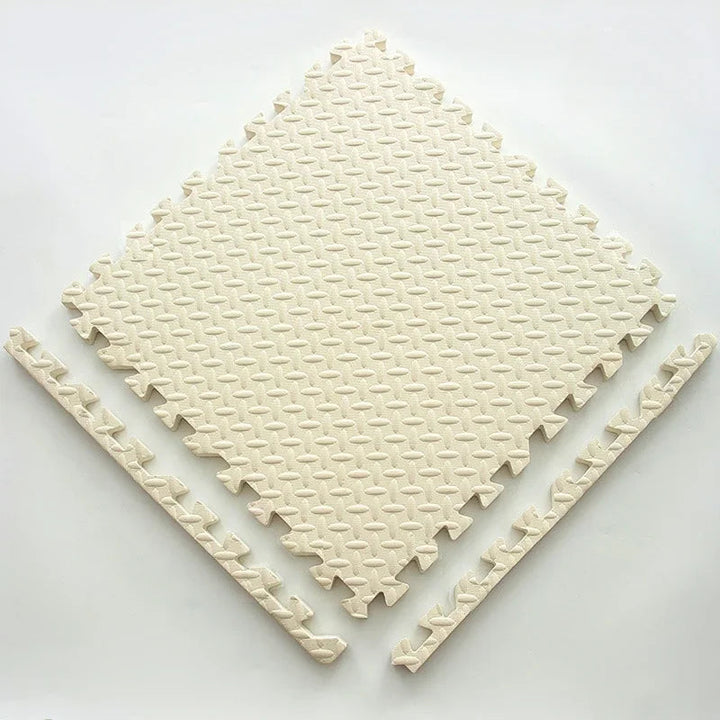 Infant sensory play mat, extra-thick foam puzzle design for baby's soft floor.