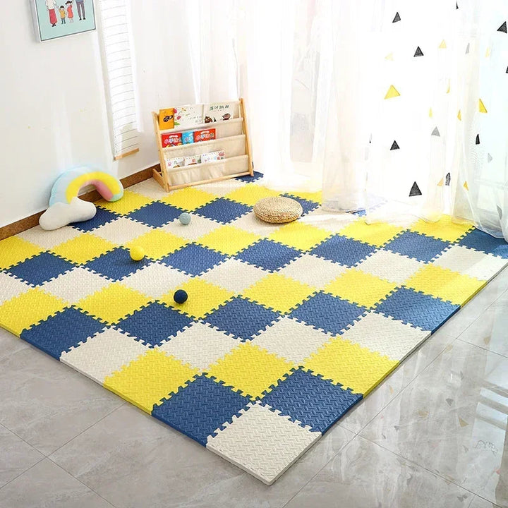Children's extra-thick play mat, providing a soft & safe floor for all activities.