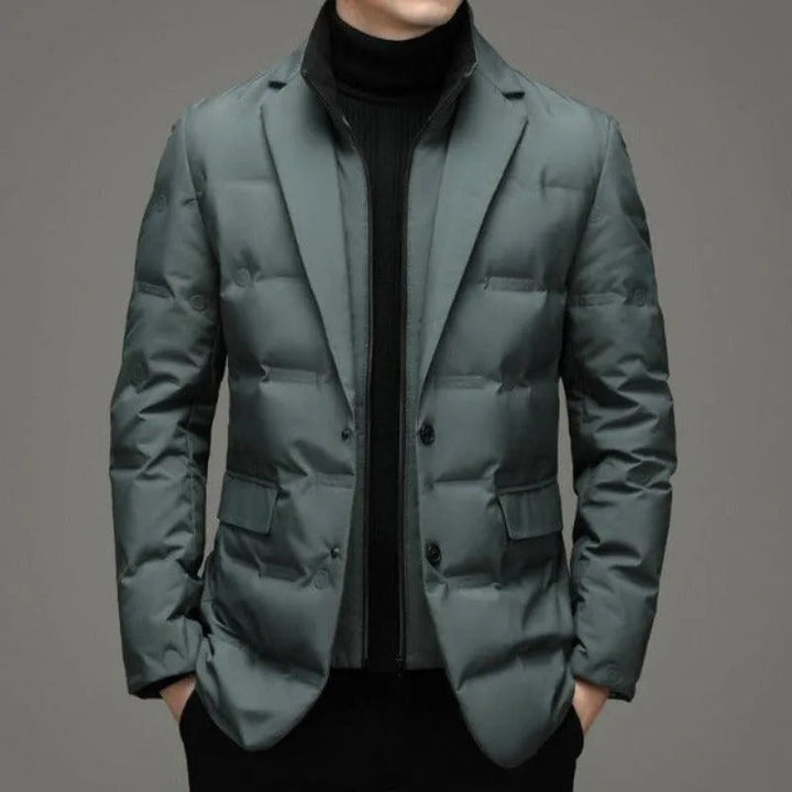 Men's water-repellent softshell jacket, ideal for business casual & everyday wear, smart-casual outerwear.