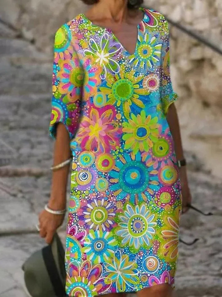 Floral Print Midi Dress