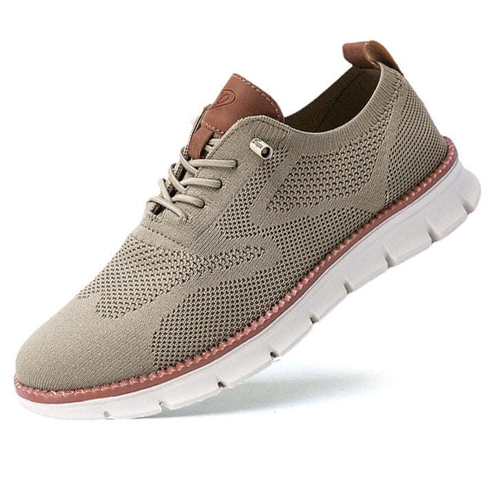 Comfortable men's lace-up orthopedic sneakers, ideal for everyday wear.