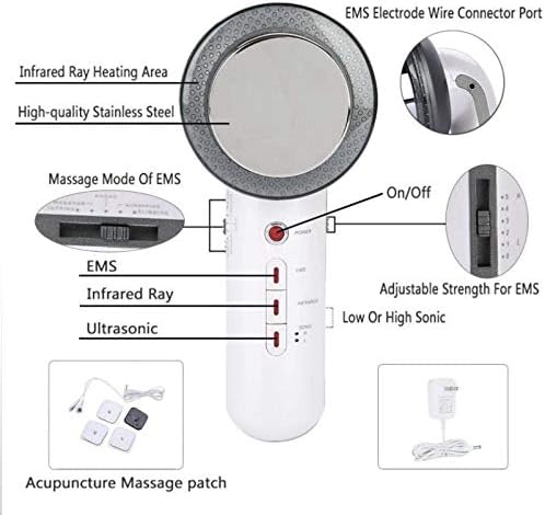 Enhance circulation with this 3-in-1 Ultrasonic EMS body sculpting & muscle stimulator beauty device.