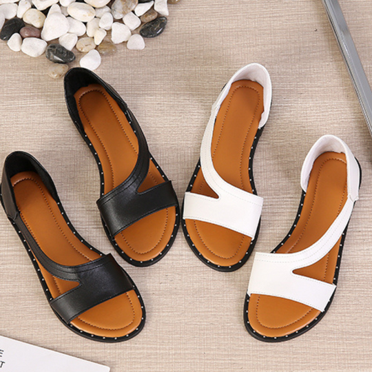 Comfortable women's walking sandals with arch support. Pain relief footwear for summer & casual daily wear.