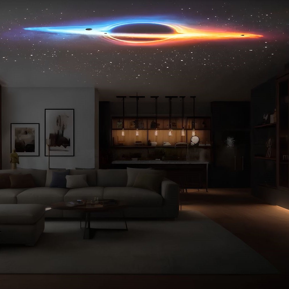 Immersive planetarium projector, featuring vivid galaxy, moon, and star projections for home.