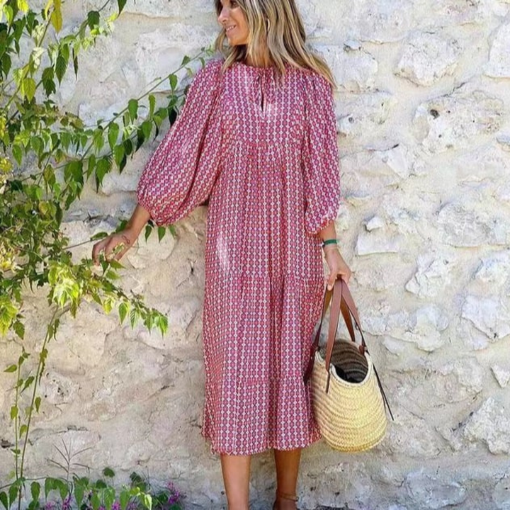 Women's Boho Floral Maxi Dress