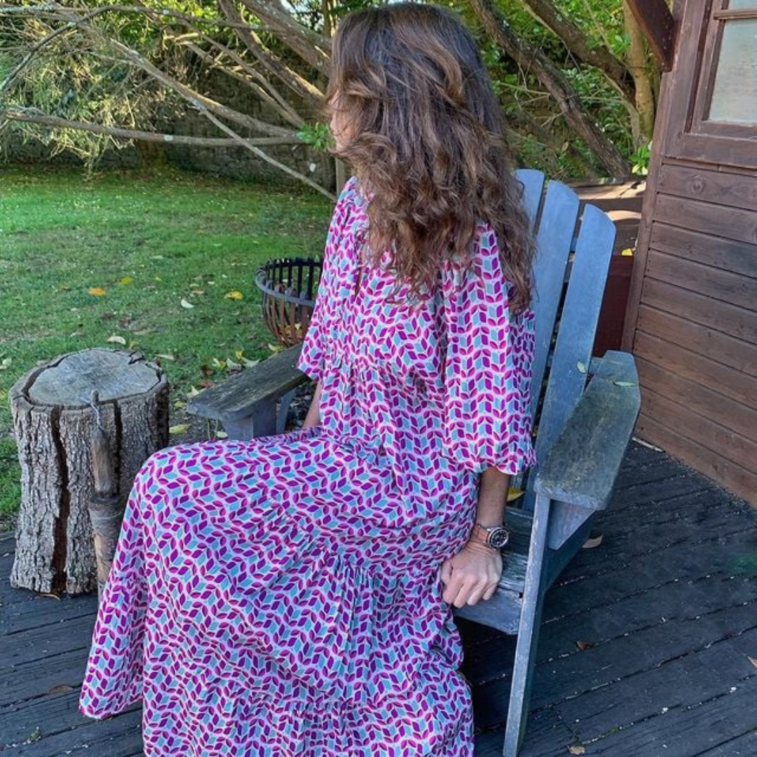 Women's Boho Floral Maxi Dress