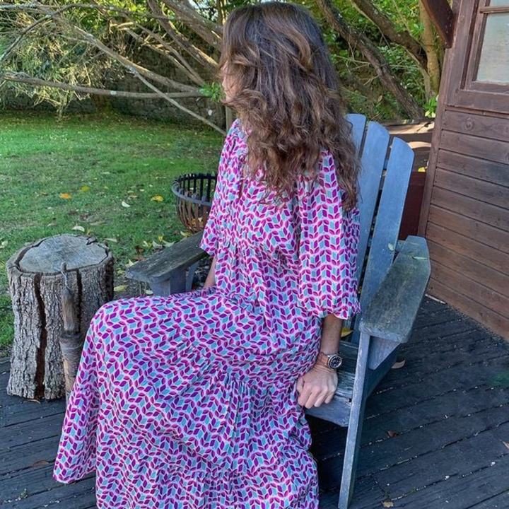 Women's Boho Floral Maxi Dress
