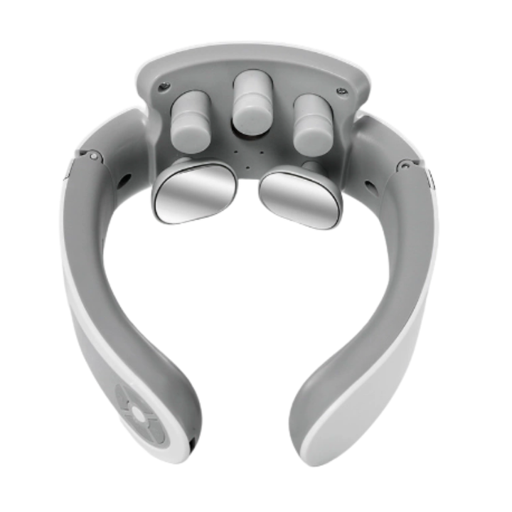 Therapeutic unisex neck massager provides effective pain relief & stress reduction. Enjoy portable self-care.