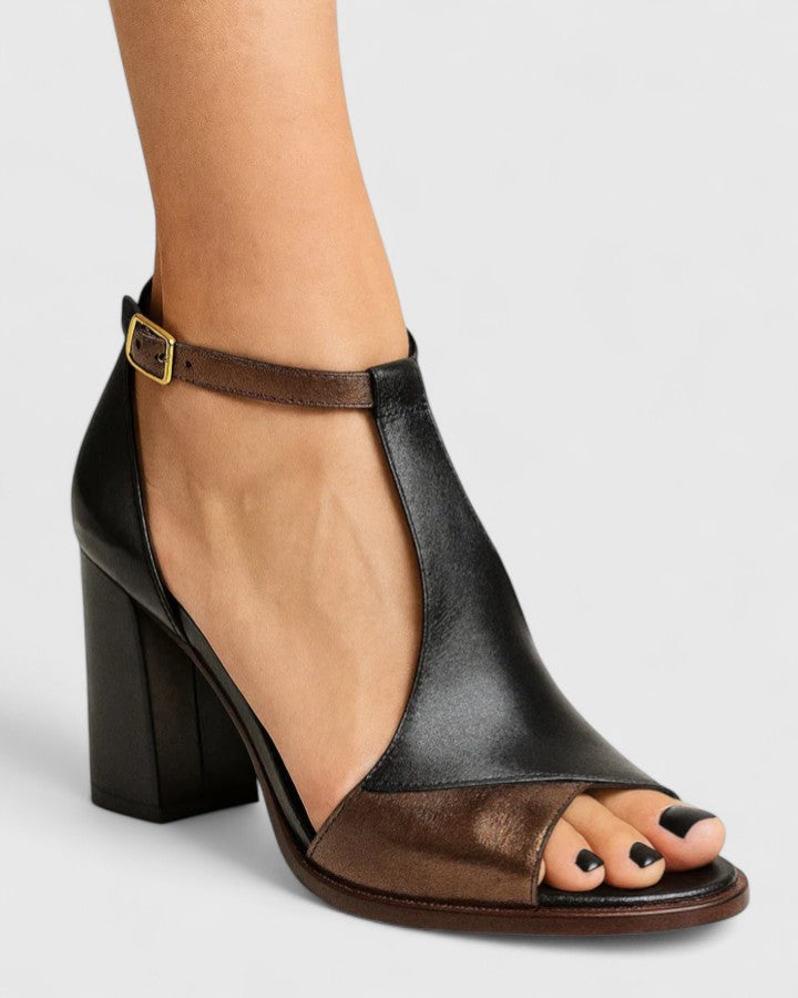 Elegant women's orthopedic high heels with arch support for all-day comfort, perfect for work or dress.