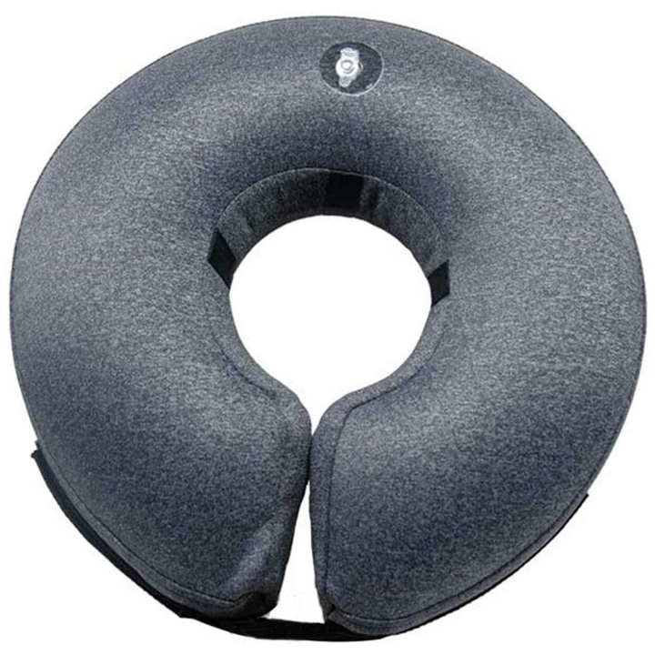 Gentle inflatable recovery collar, perfect for dogs healing post-surgery. Promotes faster pet recovery.